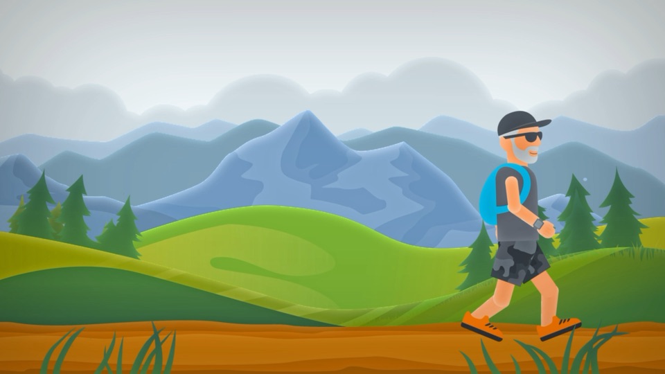 Illustrated animated channel intro