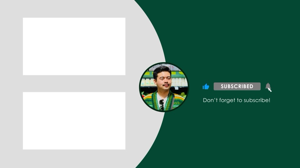 Outro with end-screen video slots and subscribe animation