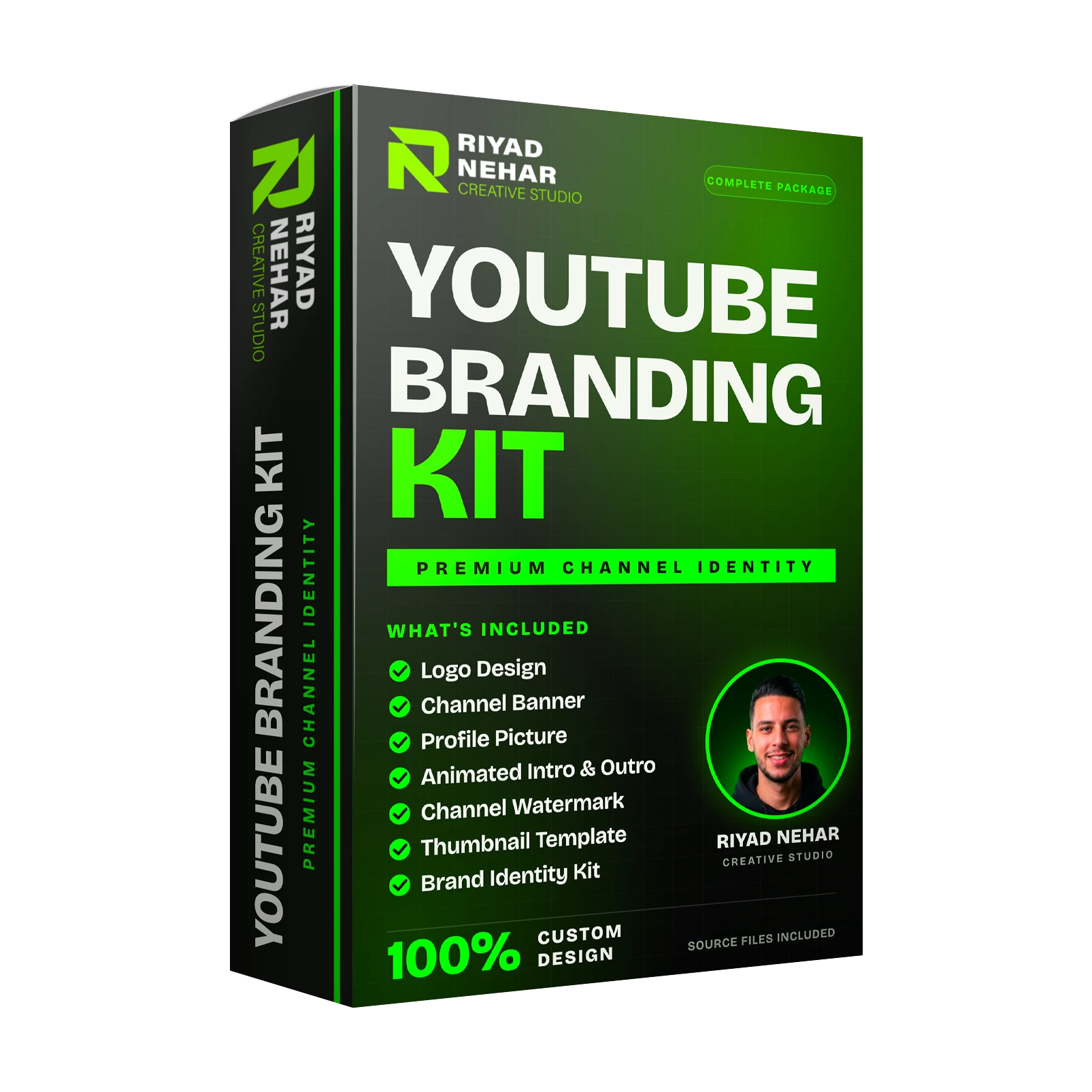 Complete YouTube Branding Kit package by Riyad Nehar